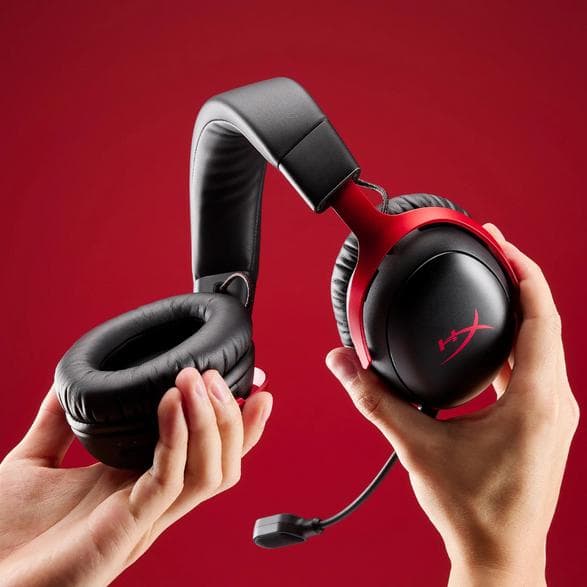 HYPERX Cloud III S trådløse hovedtelefoner sort og rød