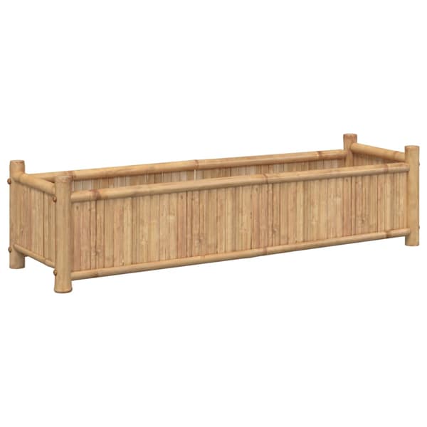 vidaXL Blomkruka, 100x30x25 cm, Bambu