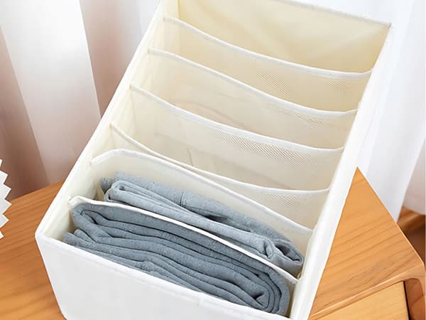 ORGANIZER FÖR BYXOR 9 VIT (60)