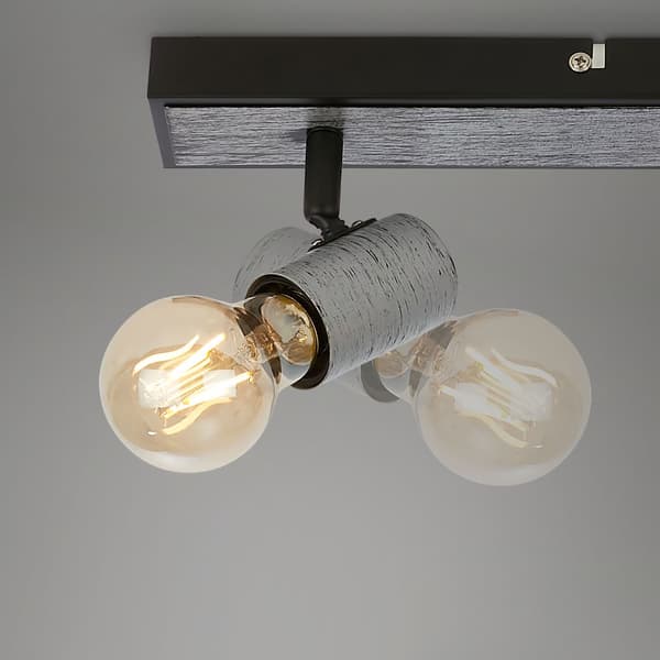 Loftlampe 4xE27 Antik sølv Industriel stil Stue Soveværelse