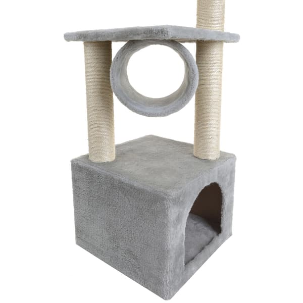 Kradsetræ til katte, hus, seng, dobbelt 92 cm