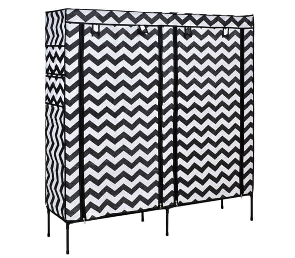 Gabi textil skoskåp - zebra