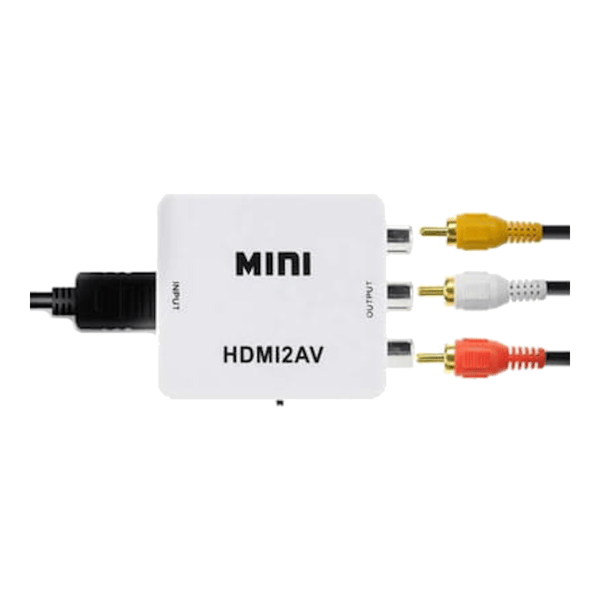 HDMI til AV billedkonverter med 3x RCA adapter