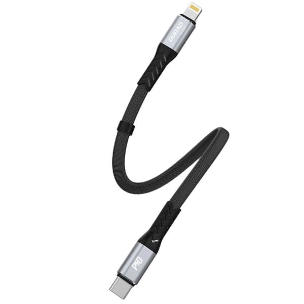 Dudao L10P Lightning - USB-C PD 20W Kabel 0,23m - Svart