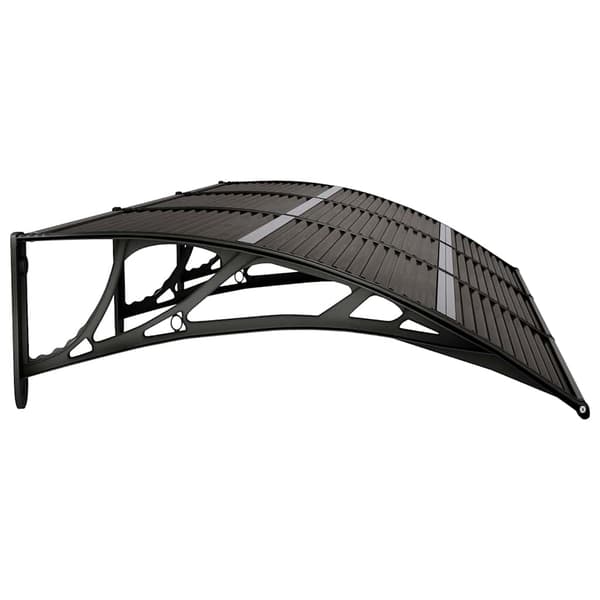 vidaXL Ovikoski musta 300x75 cm polykarbonaatti