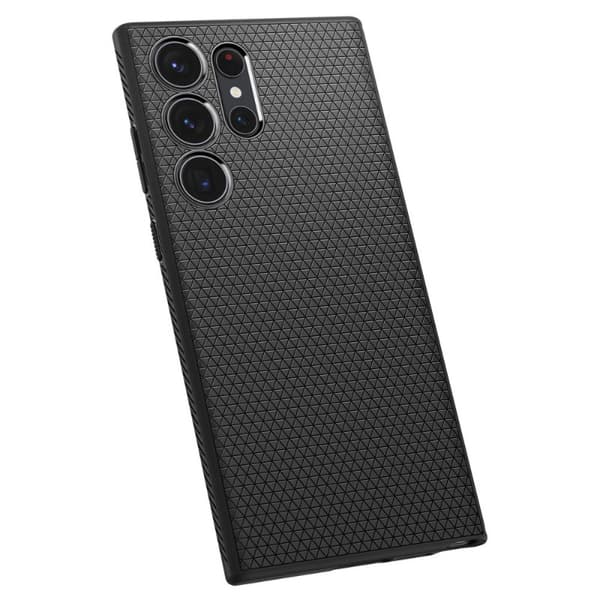 Spigen Liquid Air - Etui til Samsung Galaxy S23 Ultra (Mat Sort)