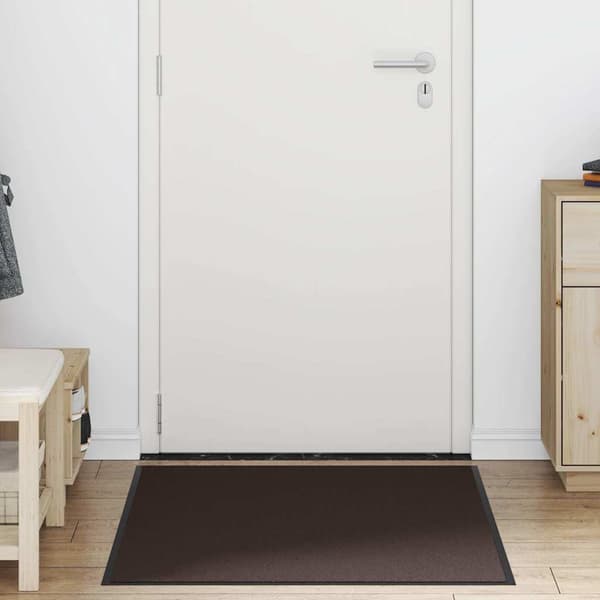 vidaXL dørmåtte brun 90x120 cm