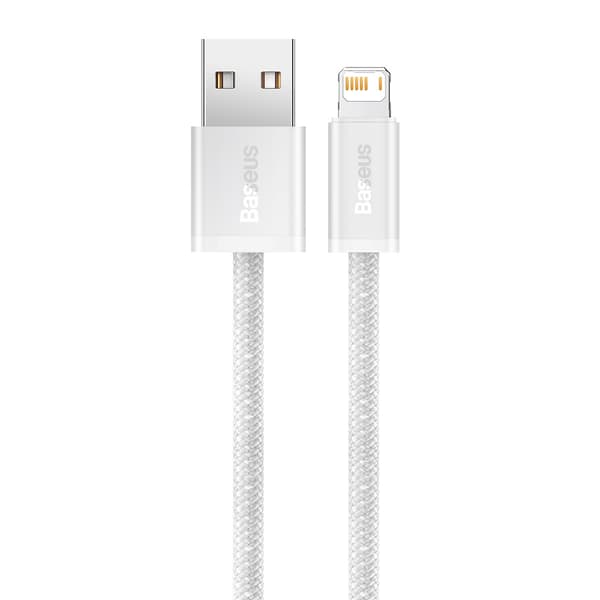 Baseus Dynamic USB-Lightning-kaapeli, 2.4A, 1m (valkoinen)