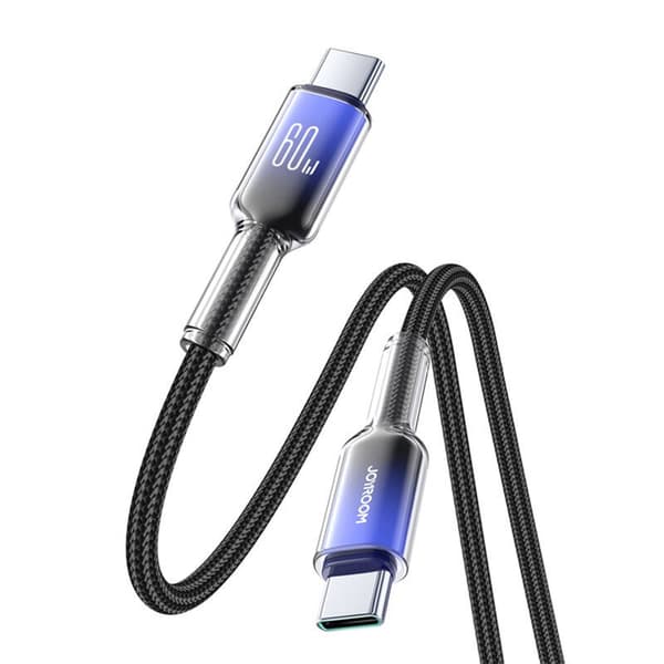 Joyroom S-A42 60W 1.2m musta USB-C-kaapeli