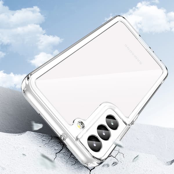Outer Space Case Samsung Galaxy S23+ skal med flexibel ram transparent