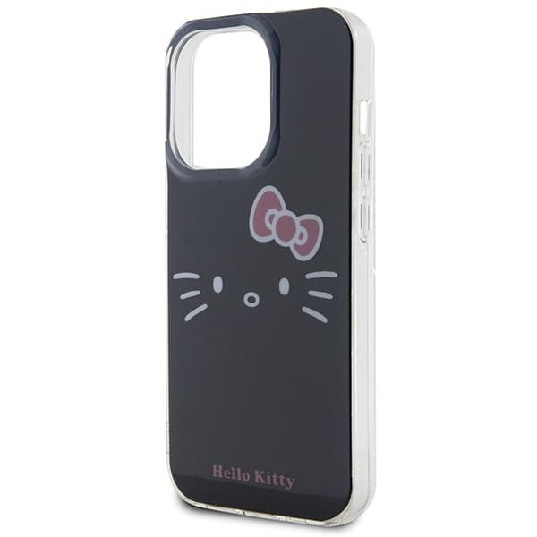Hello Kitty HKHCP15LHKHLK iPhone 15 Pro 6.1 sort/sort hårdt cover IML Kitty Face