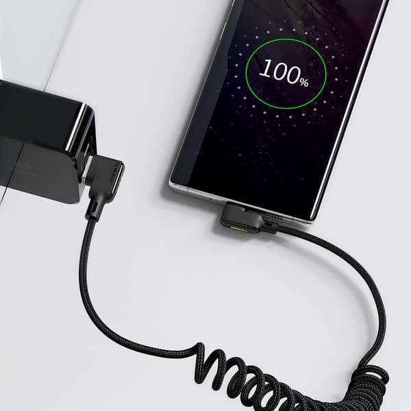 MCDODO KULMAUS-USB-SALAMAKAAPELI JOUSIKIERRE IPHONE 14 LED 2M