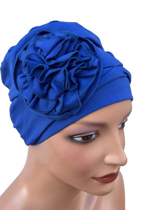 Dalia dameturban, kornblomst, elegant, behagelig selv efter kemoterapi