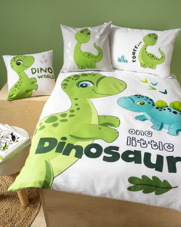 Baby sengetøjssæt 90x120 Dino, bomuld