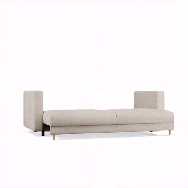 LINA 3-SITS SOFFA MED SOFUNKTION BEIGE FÖR VARDAGSRUM FÖR VARDAGSRUM