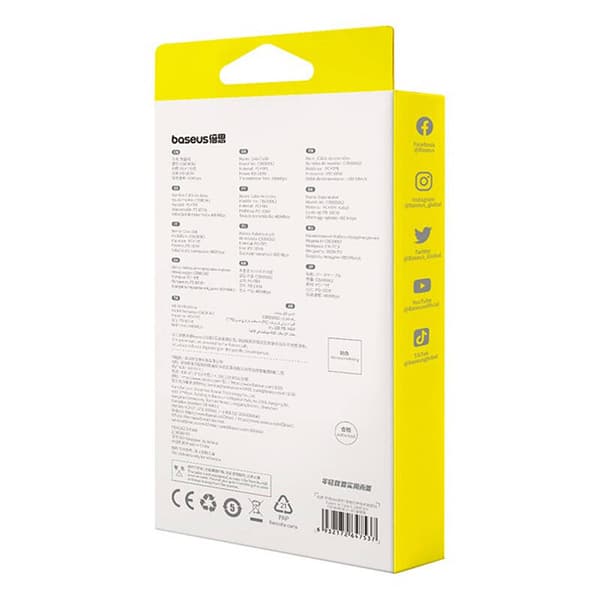 Baseus Free2Draw USB-C - USB-C -kaapeli, PD, 100W, 1m (musta)
