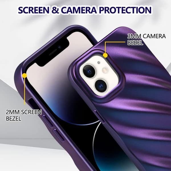 ETUI TIL APPLE IPHONE 11 SILIKONE LILLA OMBRE 3D HOLDBART