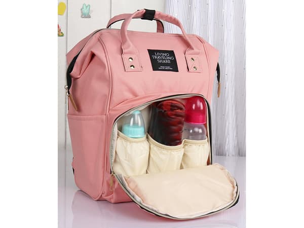 Ryggsäck för barnvagn rosa 36x16x27 (60) GAB_A