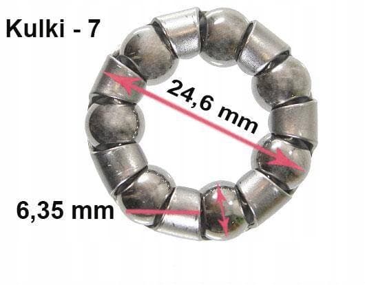 TI-666 1/4"x7 takanavan kuulalaakerihäkki