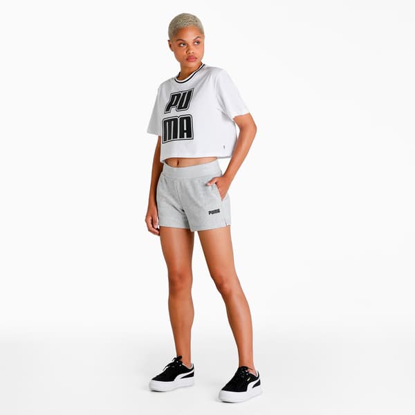 Puma ESSENTIAL W dameshorts grå 84720802 størrelse XL