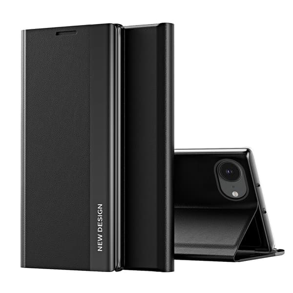 Sleep Case Pro til iPhone 16e med Flip og Stand - Sort