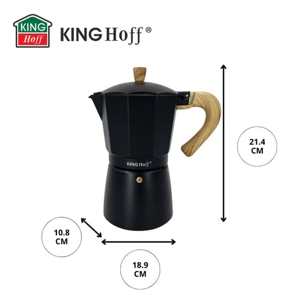 KAFFEMASKINE 450ml KINGHOFF KH-1887 INDUKTION