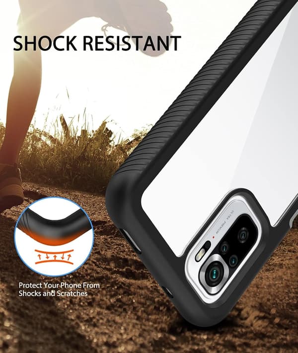 FODRAL 2 SIDOR FÖR XIAOMI REDMI NOTE 10 SVARTA SIDOR