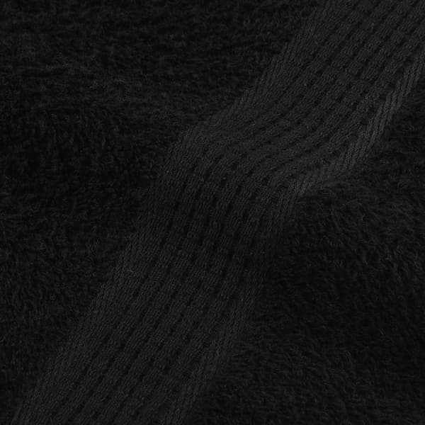 vidaXL håndklæder, 4 stk., sorte, 100x200 cm, 100% bomuld