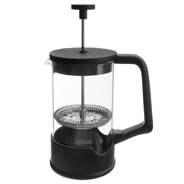 Stempelkande til kaffe og te sort glas 400 ml