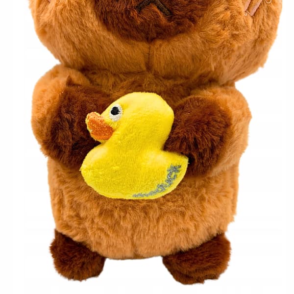 Kapybara plys bamse med andunge 25 cm