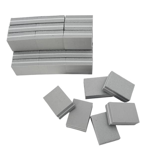 Mini nagellackblock grå 100/180 polermaskin 50 st.