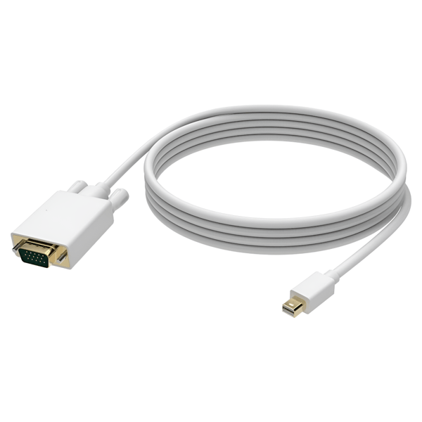 Kabeladapter fra mini DisplayPort til VGA han 1,8m adapter til Mac