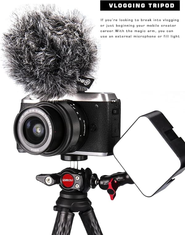 STATIV FÖR SMARTPHONE GOPRO-KAMERA FLEXIBELT STATIV 3 ÄNDER 30CM