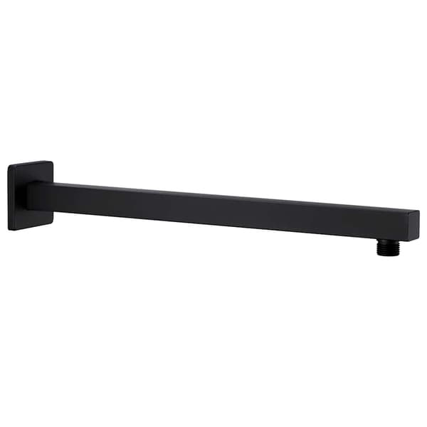 vidaXL firkantet regnbruserarm 201 stål sort 40 cm