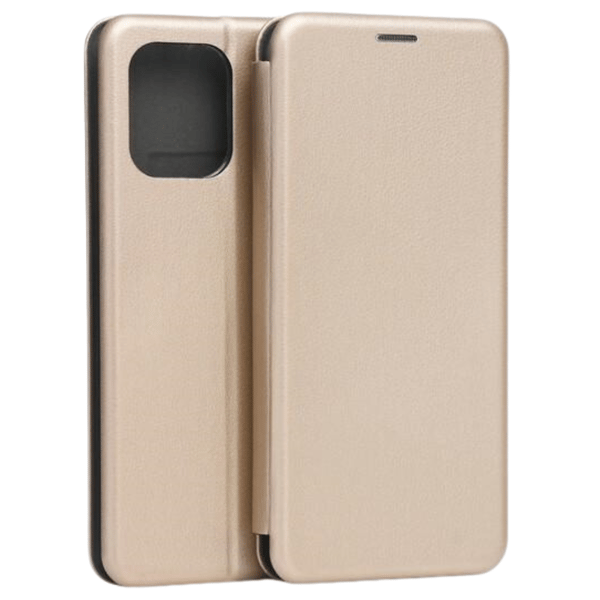 Beline etui med magnetisk logo til Xiaomi Redmi12 guld/guld