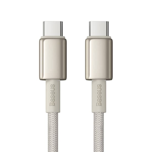Baseus Tungsten Gold USB-C til USB-C kabel, 100W, 1m (guld)