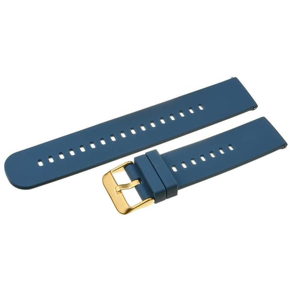 Gummiband till U27 klocka - marinblå/rosaguld - 22mm