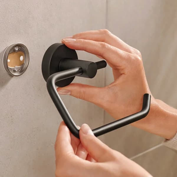 127236 TESA Moon sort toiletpapirholder uden L