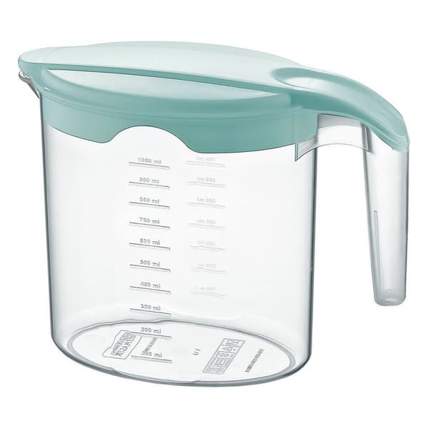 Plastkanna med lock 1 l