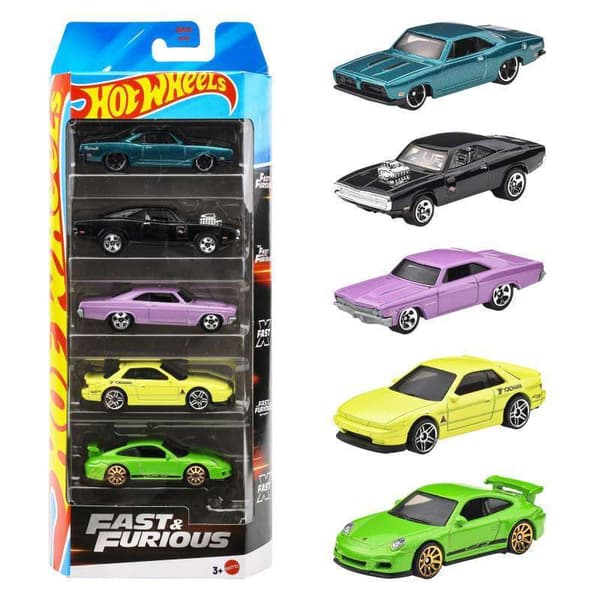 HOT Wheels Fast & Furious 5-pack JDR19