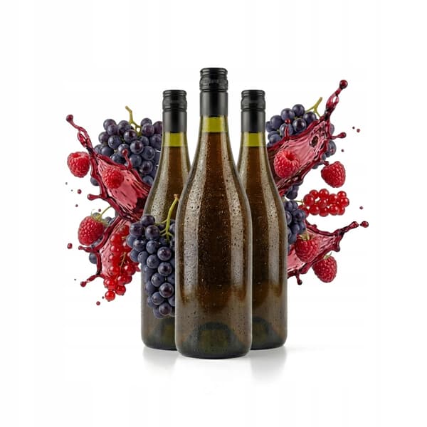 SET 10x Flaskor VIN 1L OLIV Flaska för Vin Alkohollikörer 10 st.