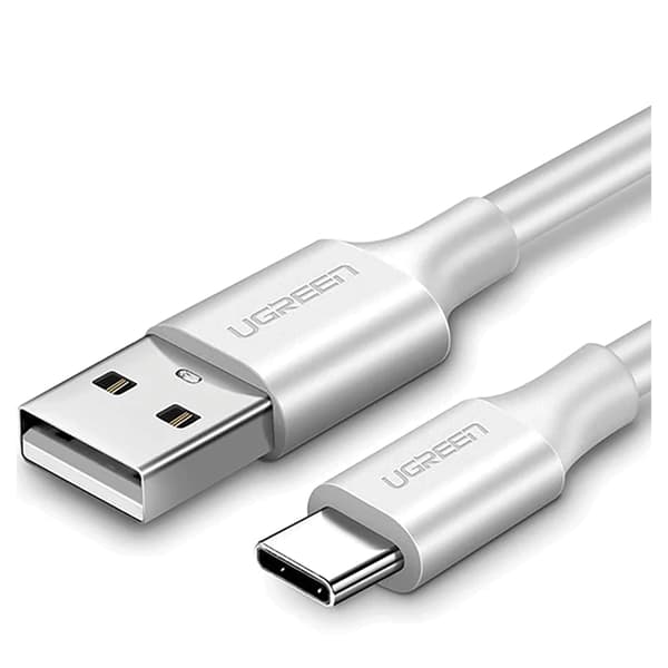 USB-C QC3.0 -kaapeli UGREEN US287 1,5 m (valkoinen)