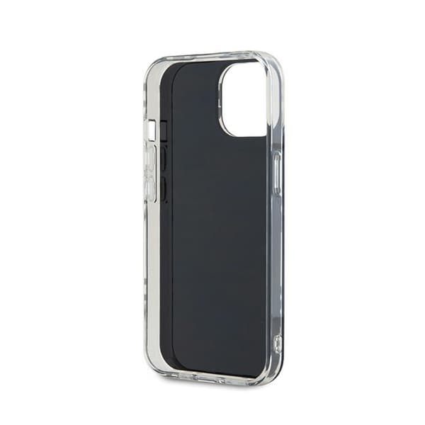 DKNY IML Checkered Mono Pattern - Etui til iPhone 15 / 14 / 13 (Sort)