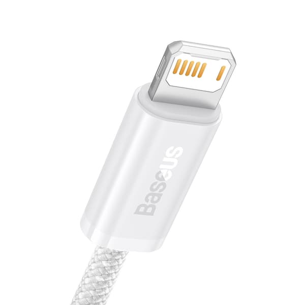 Baseus Dynamic USB-Lightning-kaapeli, 2.4A, 1m (valkoinen)