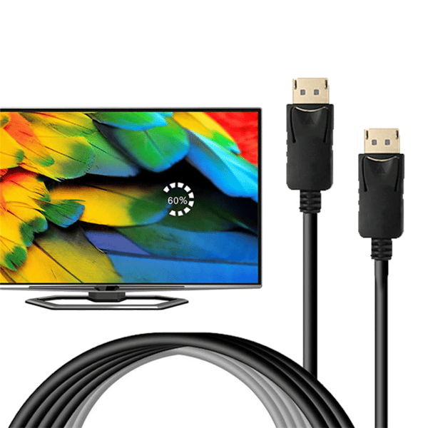 DisplayPort til DisplayPort kabel 1,5 m til computermonitor DP