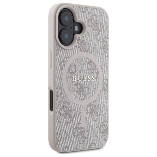 Guess 4G Ring Classic Logo MagSafe - iPhone 16 cover (lyserød)