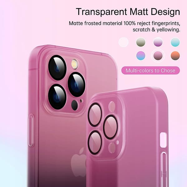 MATTA VAALEANPUNAINEN SUOJA IPHONE 13 PRO 6.1':LLE