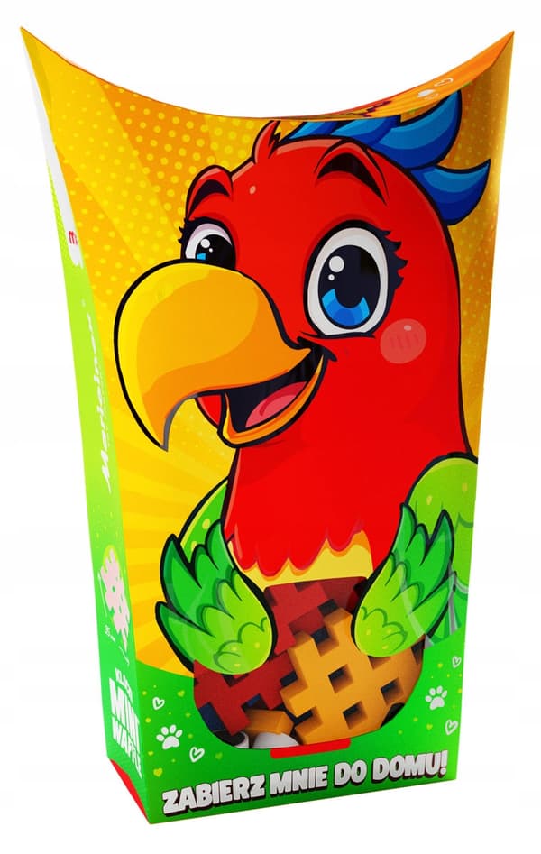 Marioinex Mini Waffle POCKET PETS - PAPEGØJE sæt