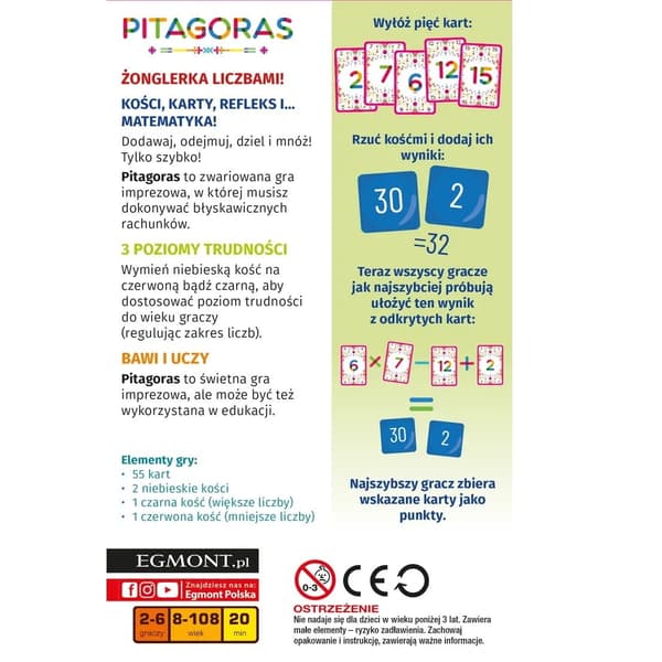 Gra Pythagoras 8+, Egmont