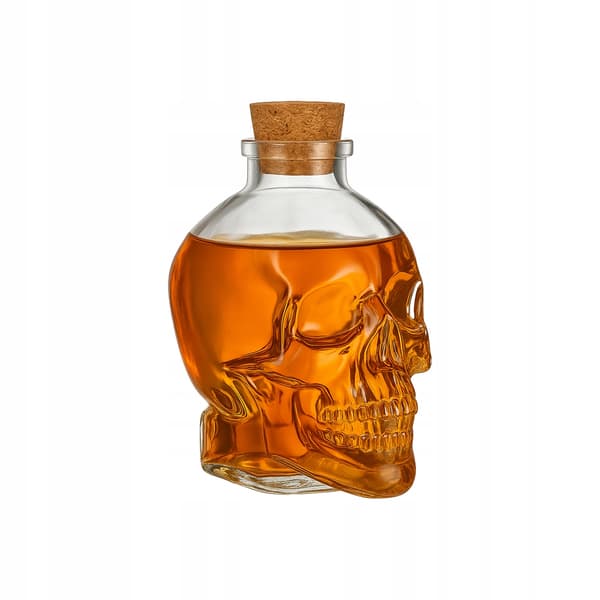 Lasikannu Skull-pullo 100ml pullot alkoholiviinin koristeluun